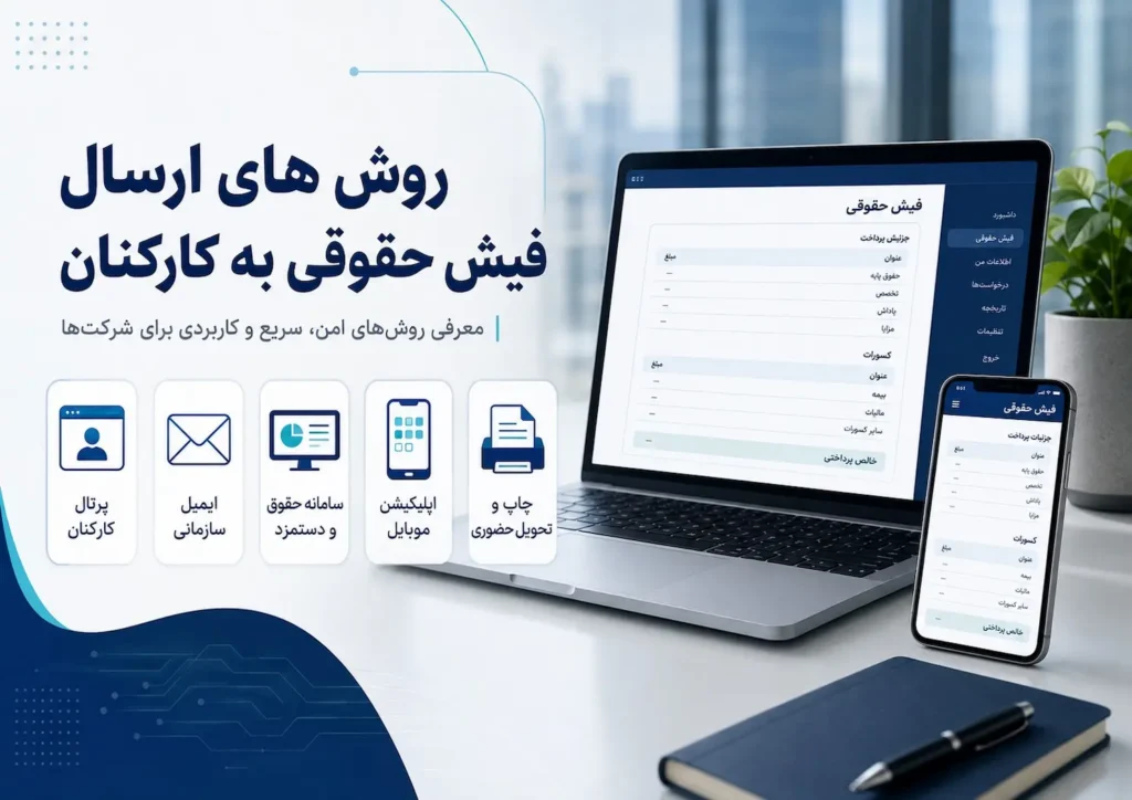 روش‌های ارسال فیش حقوقی به کارکنان